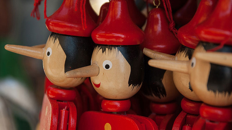 Tuscany Italy Pinocchio woodwork